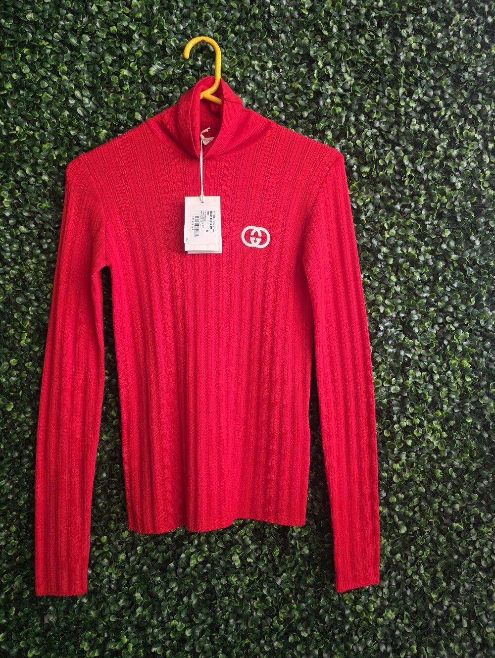 Gucci Women's Candy Orange Turtleneck  Long Sleeve Top Size 12